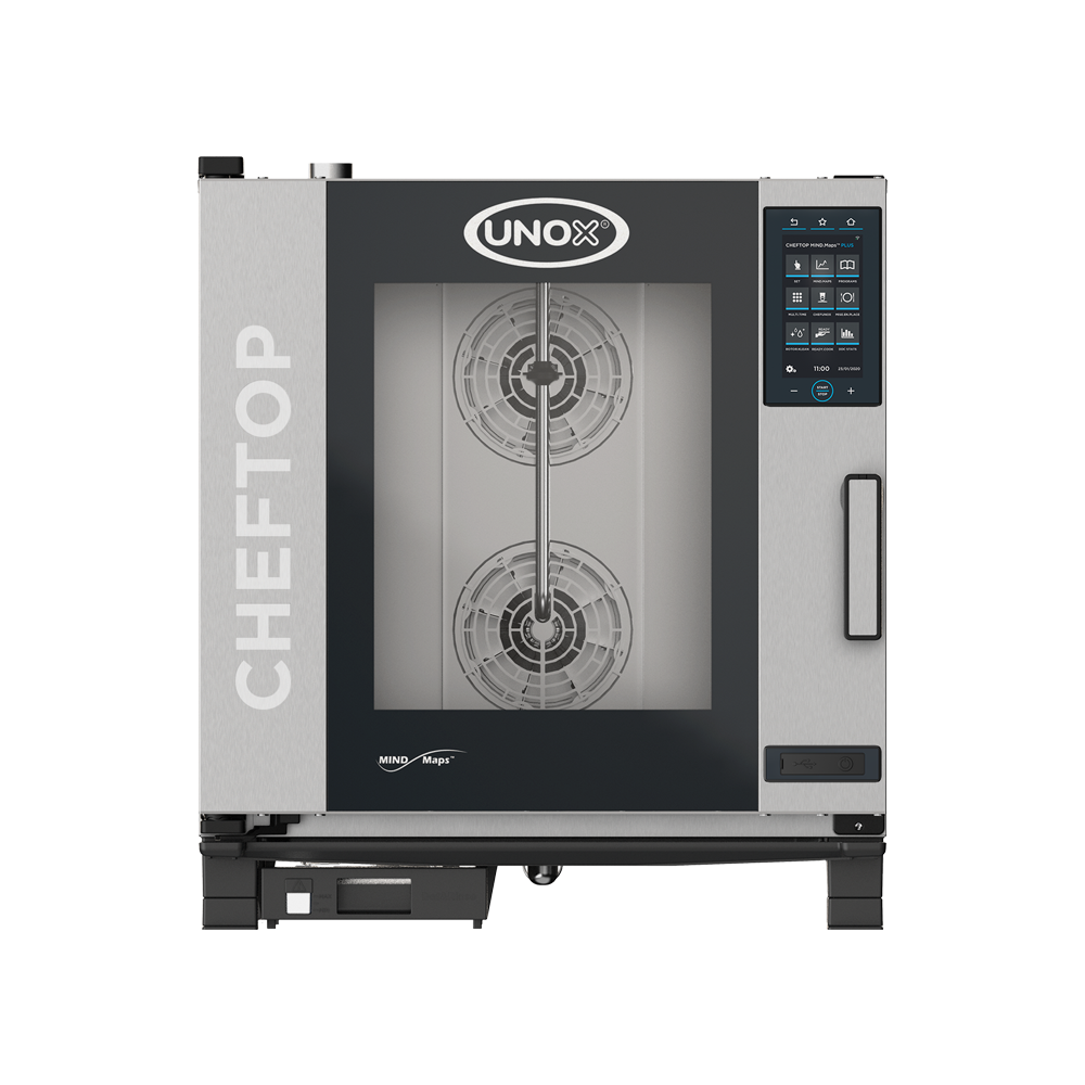 Horno Inteligente 7 niveles 1/1 GN Eléctrico CHEFTOP MIND.Maps PLUS Marca UNOX Modelo XEVC-0711-EPRM freeshipping - Innova FoodService